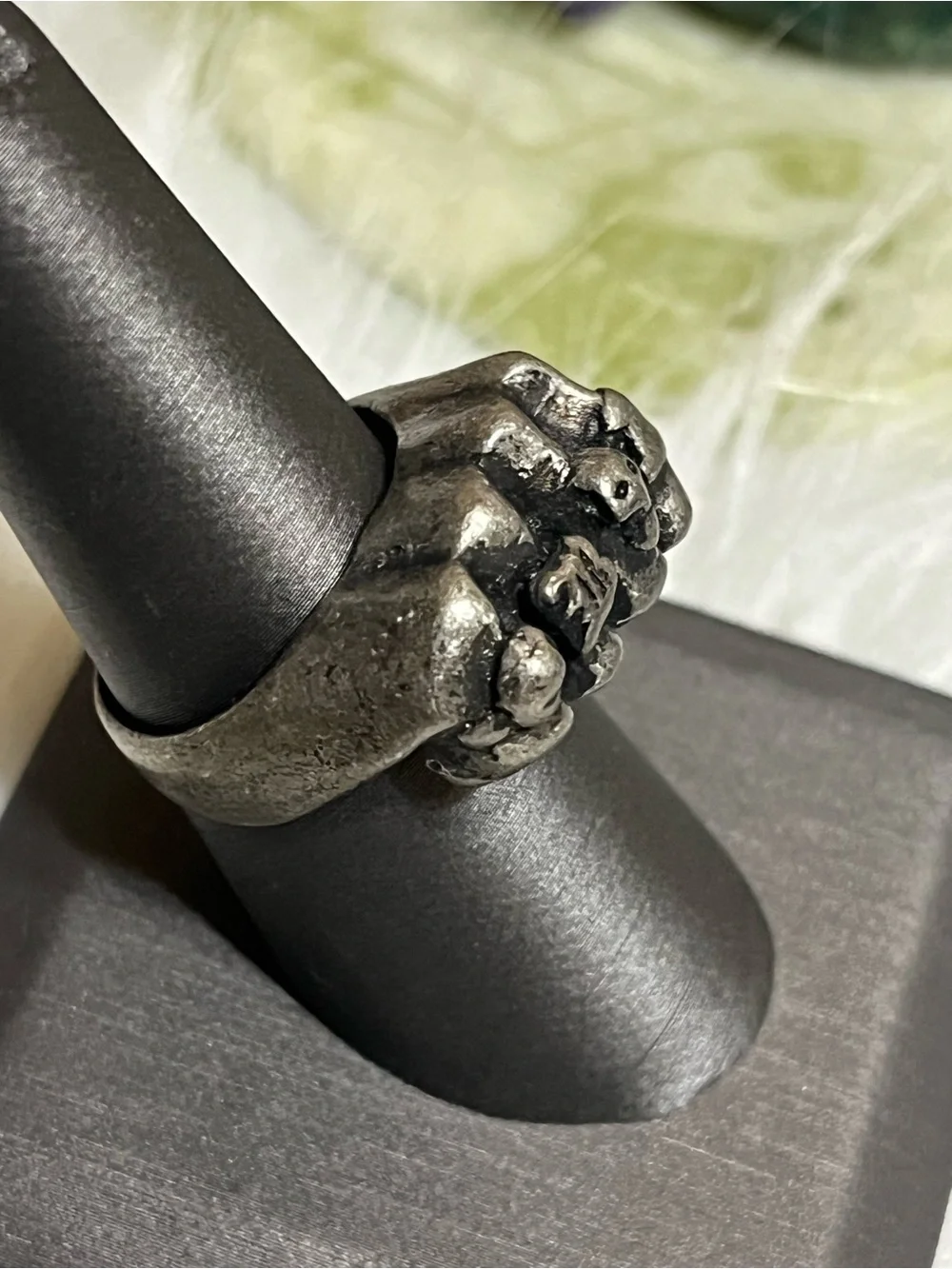 Biker Style Fist Ring